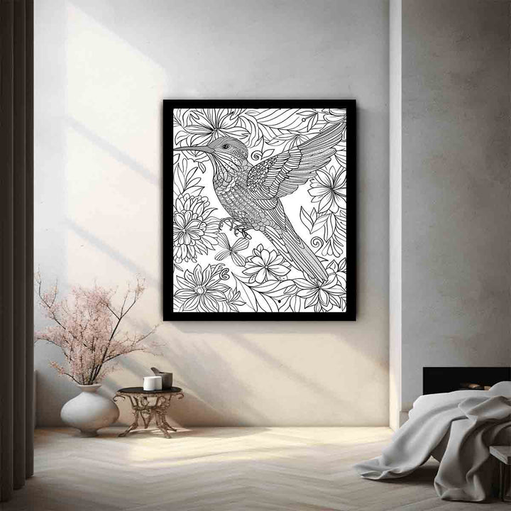 Color Me  Bird Art Print