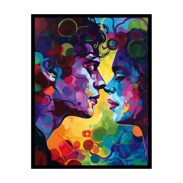 Rainbow Kiss canvas Print