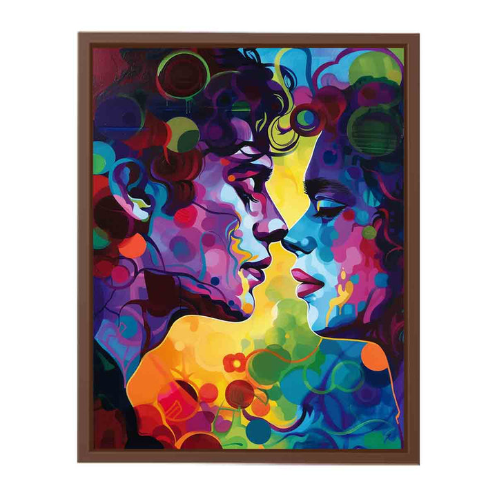 Rainbow Kiss Painting