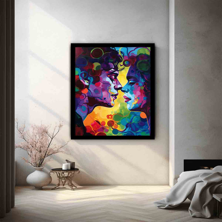 Rainbow Kiss Art Print