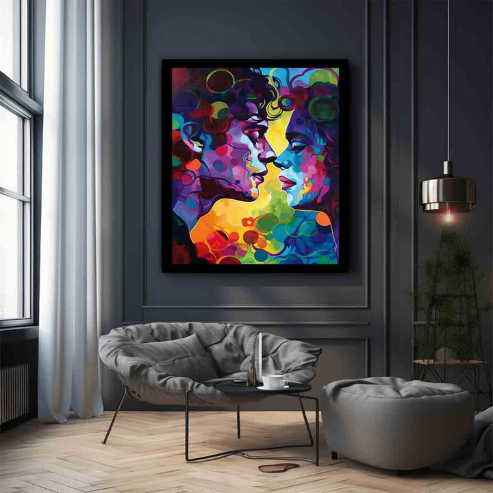 Rainbow Kiss Art Print