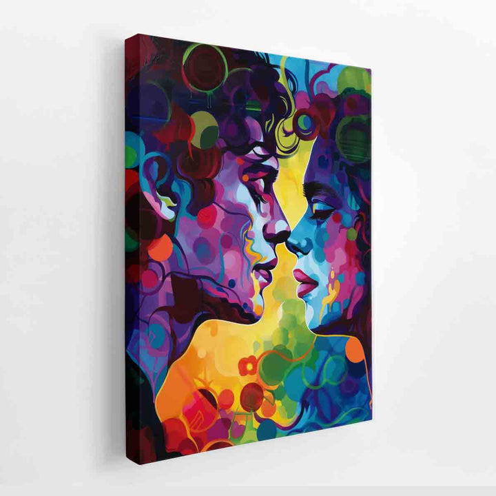 Rainbow Kiss canvas Print