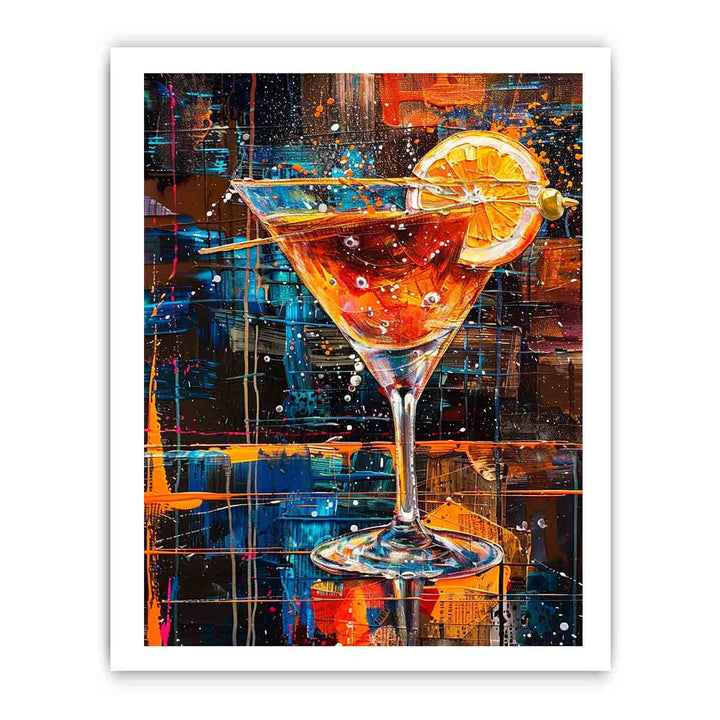 Cocktail Art-1 Print framed Print