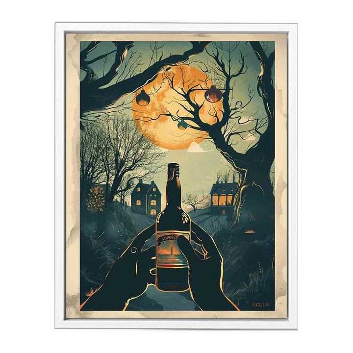 Moonlight Wine Art Print  Painting