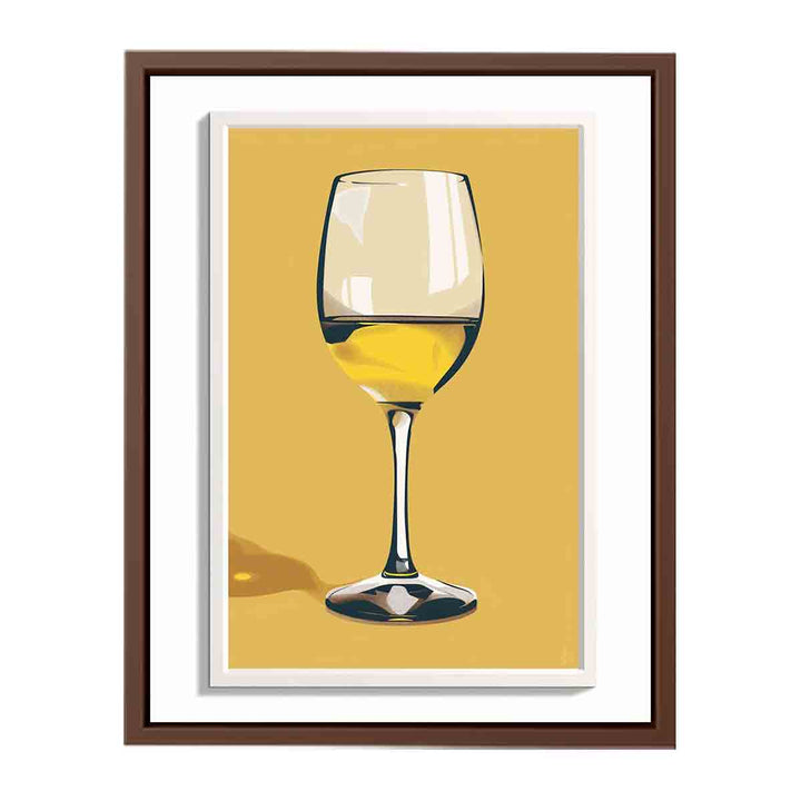 White Wine Art Print Painting