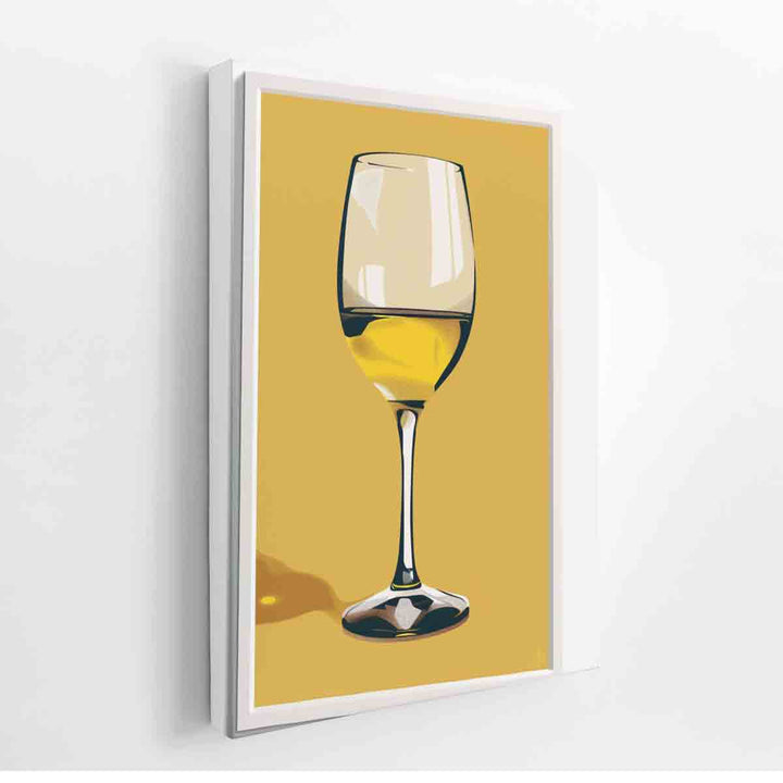 White Wine Art Print canvas Print