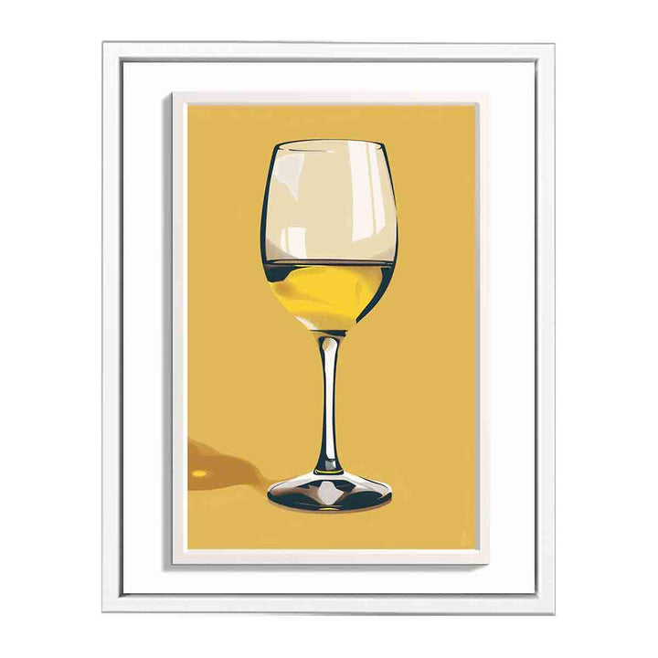 White Wine Art Print Painting