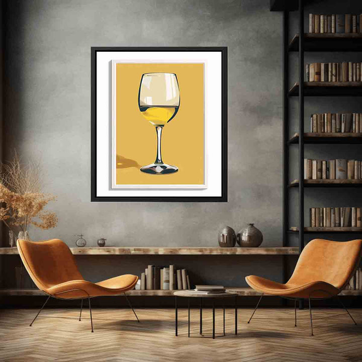 White Wine Art Print