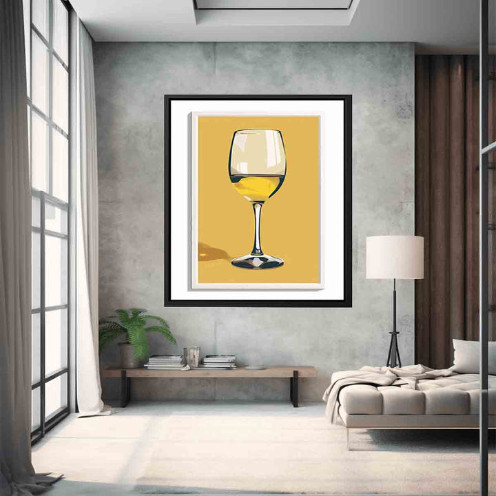 White Wine Art Print