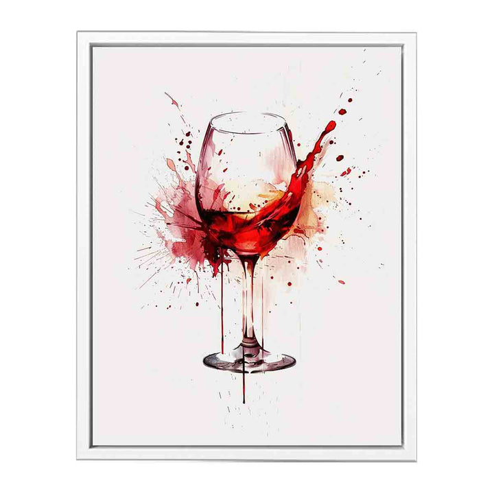 Red wine Splash Art Print Painting