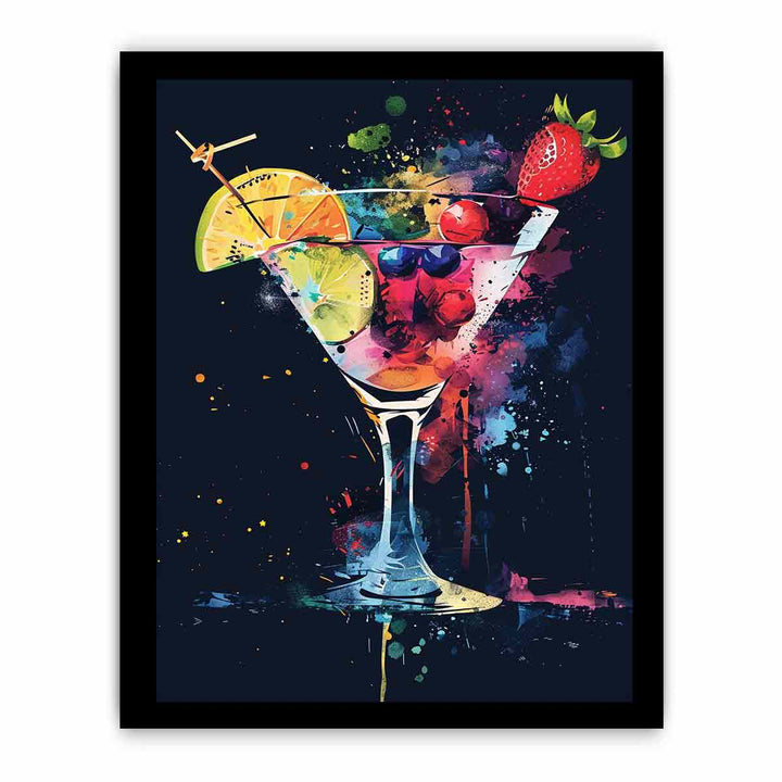 Cocktail Art Print framed Print