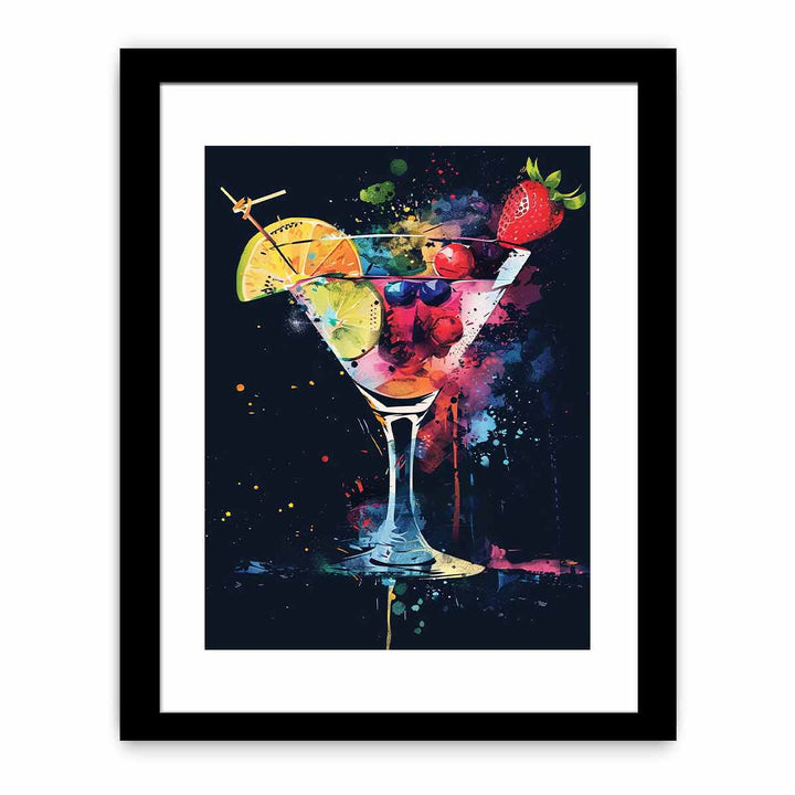 Cocktail Art Print framed Print