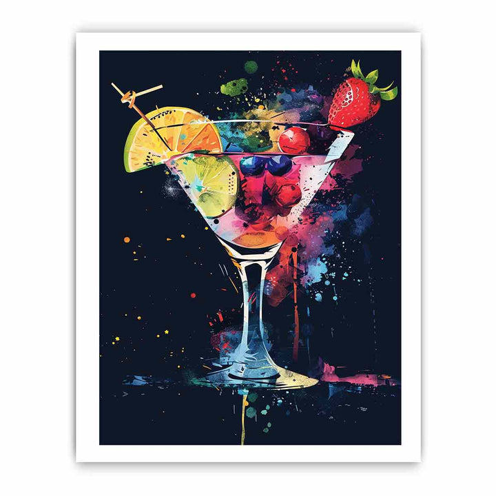 Cocktail Art Print framed Print