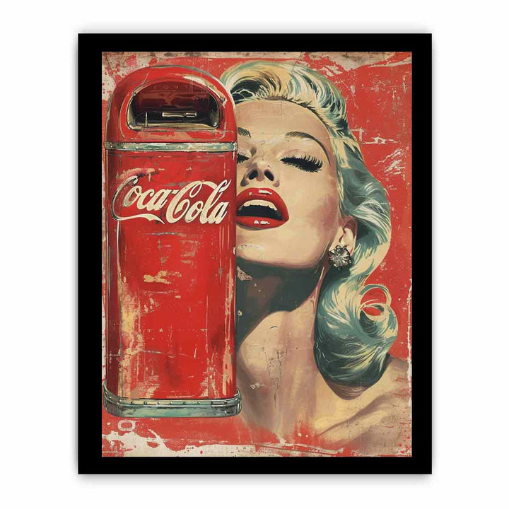 Coke  Painting framed Print