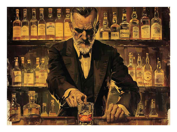 Vintage whiskey Art  Print