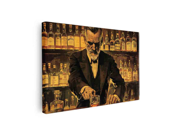 Vintage whiskey Art canvas Print