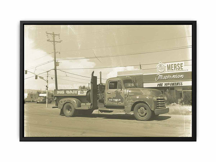 Vinatge Truck  Painting  canvas Print