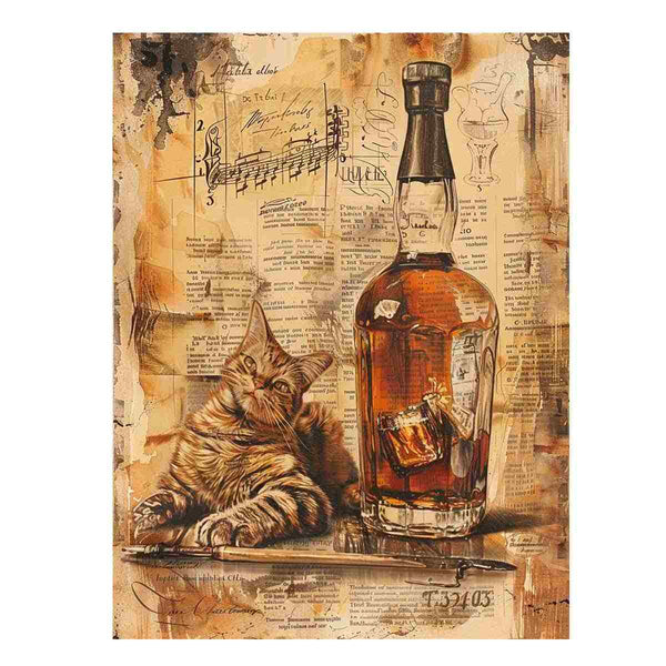 Vintage whiskey Art 3 Print