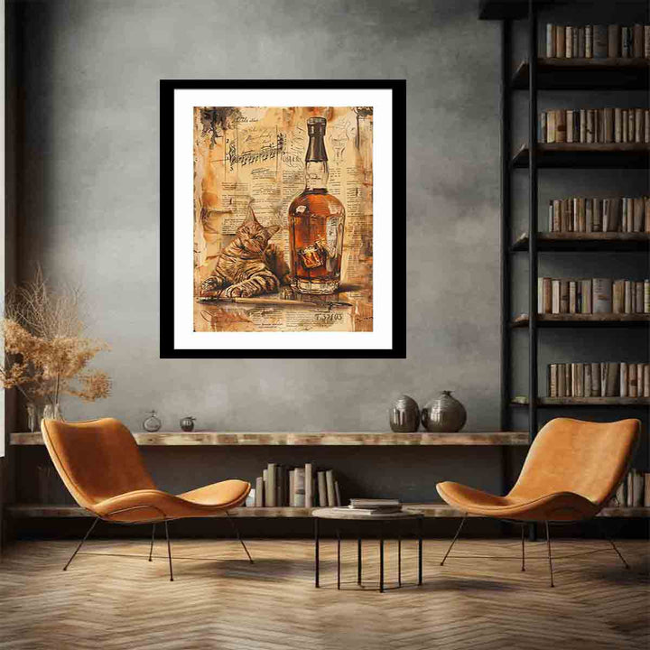 Vintage whiskey Art 3 Print