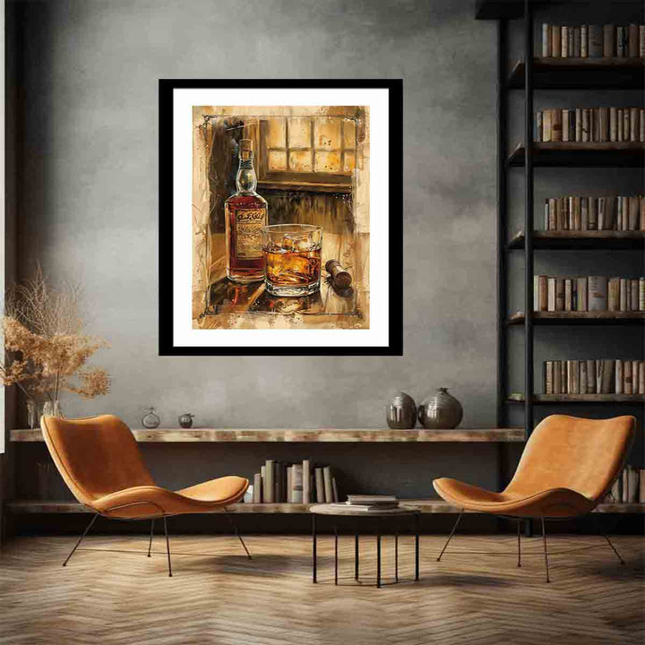 Vintage whiskey Art 2 Print