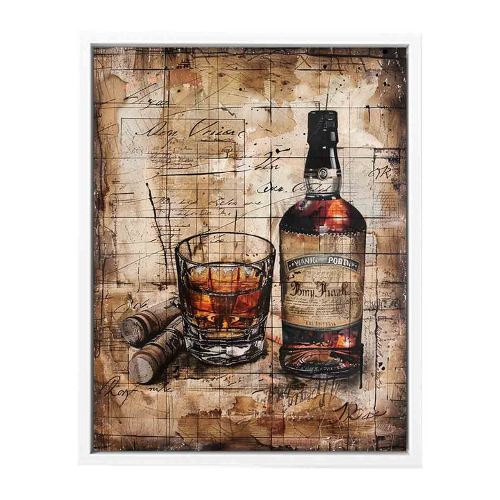 Vintage whiskey Art Painting