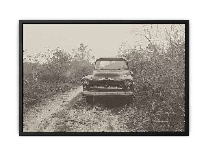 Vinatge Car Farmed Art canvas Print