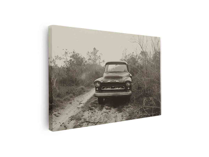 Vinatge Car Farmed Art canvas Print