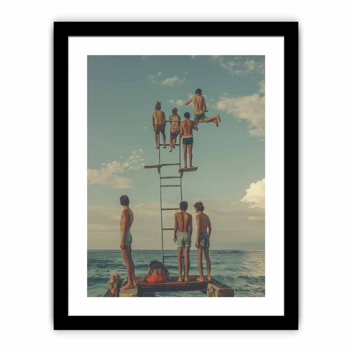 Diving Board Print framed Print