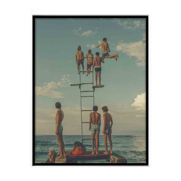 Diving Board Print canvas Print