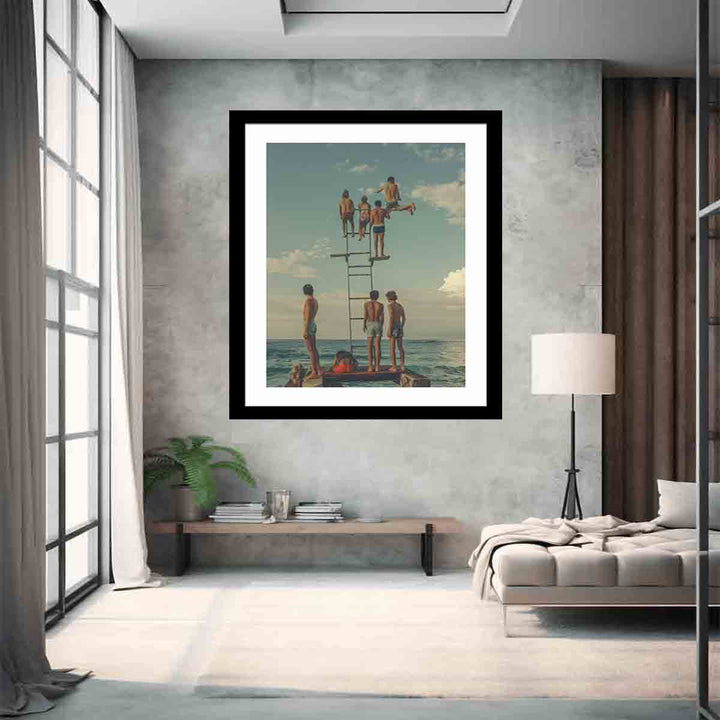 Diving Board Print Art Print