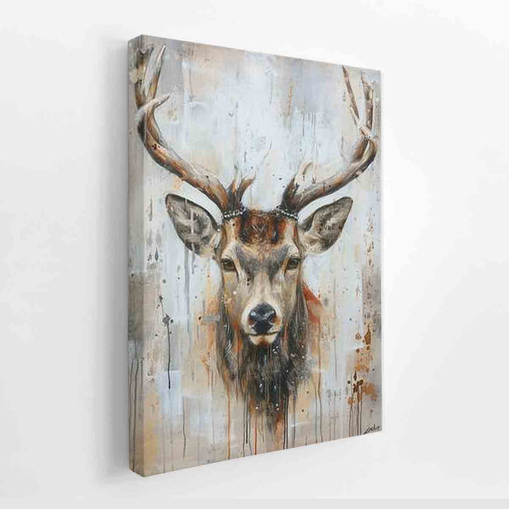 Deer Art canvas Print