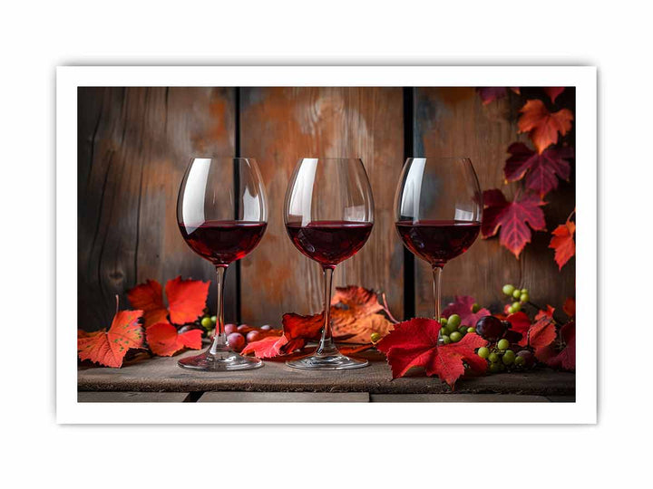 Red wine Frame print framed Print