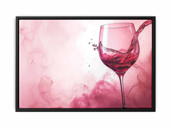 Wine Splash Painting canvas Print