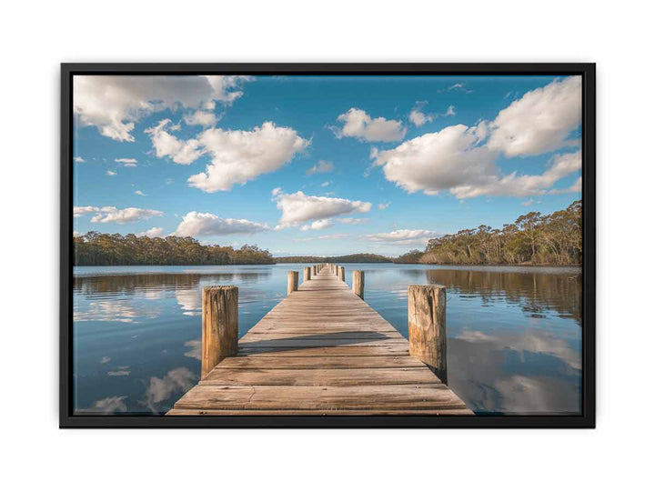 Sea jetty Print canvas Print