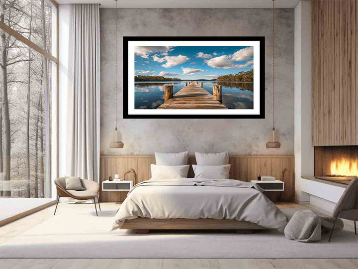 Sea jetty Print Art Print