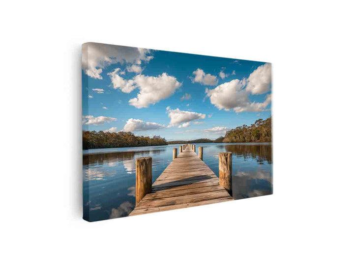 Sea jetty Print canvas Print