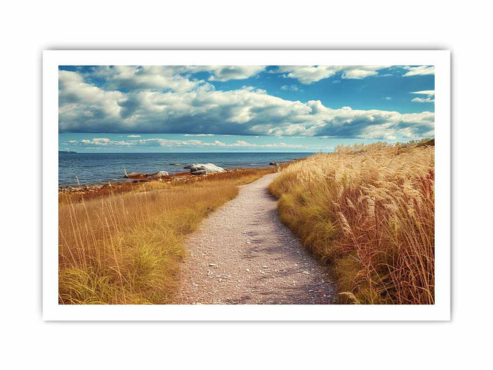 Beach Path  Print framed Print