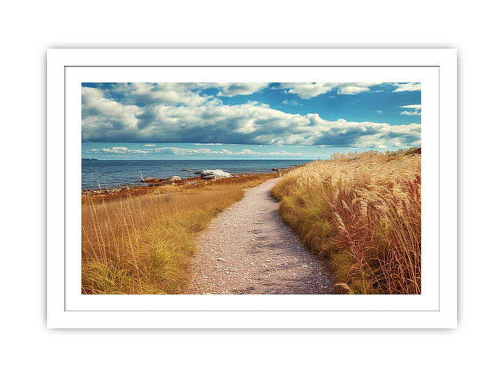 Beach Path  Print framed Print