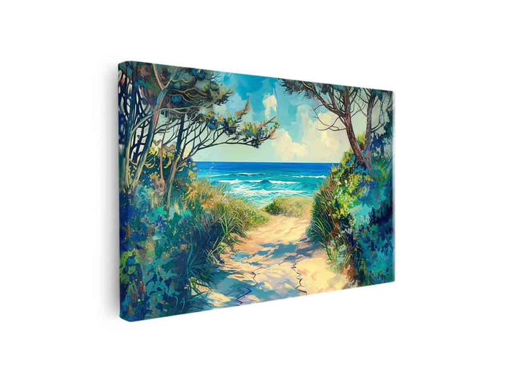 Beach Path  Art canvas Print