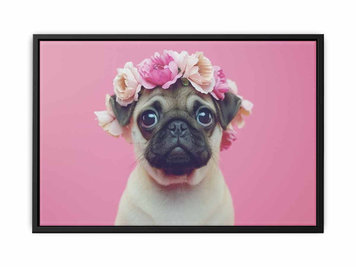 Pug Dog canvas Print