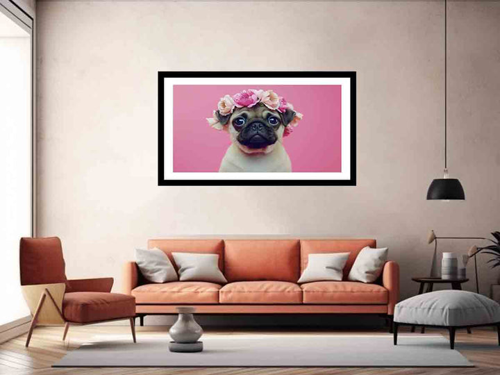 Pug Dog  Art Print