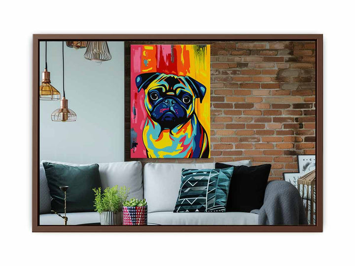 Pug Dog Art Painting