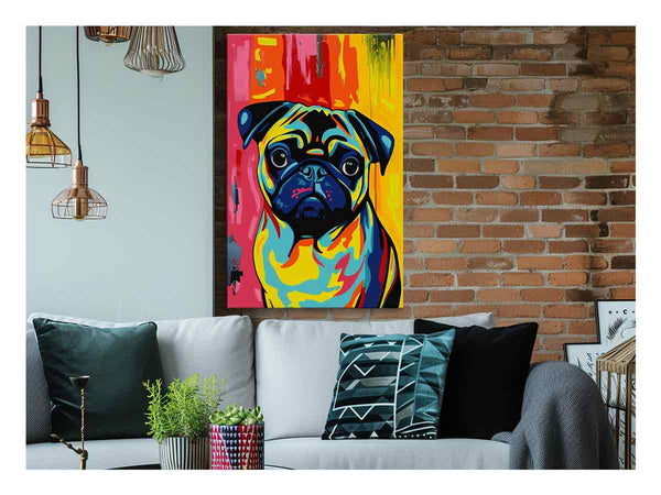 Pug Dog Art Print