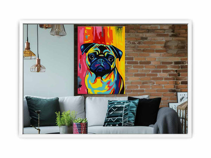 Pug Dog Art Painting