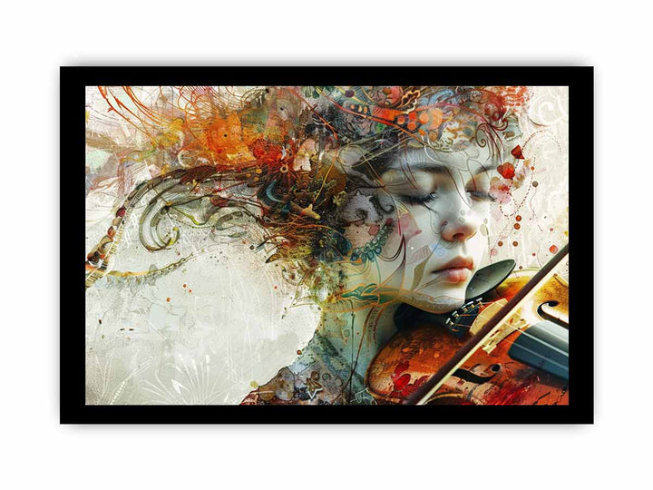 Music Painting framed Print