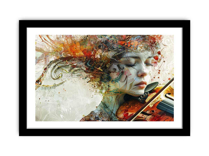 Music Painting framed Print