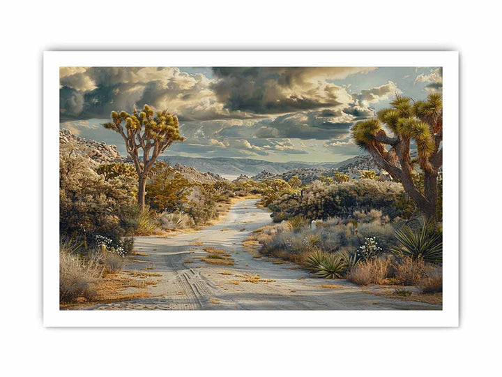 Beautiful  Road   Art  framed Print