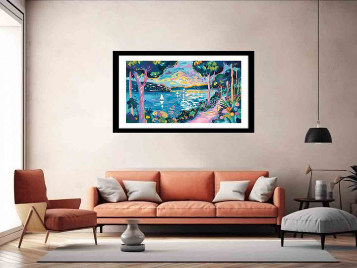 River Painting Art Print