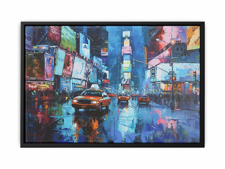 Times Square Art canvas Print