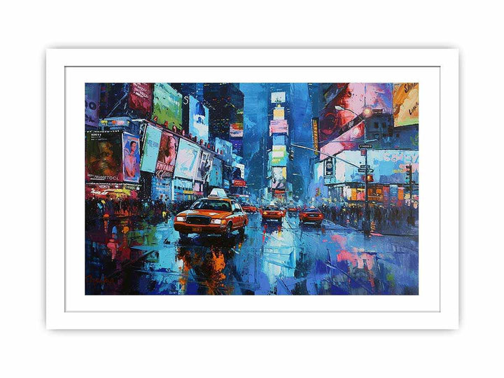 Times Square Art framed Print